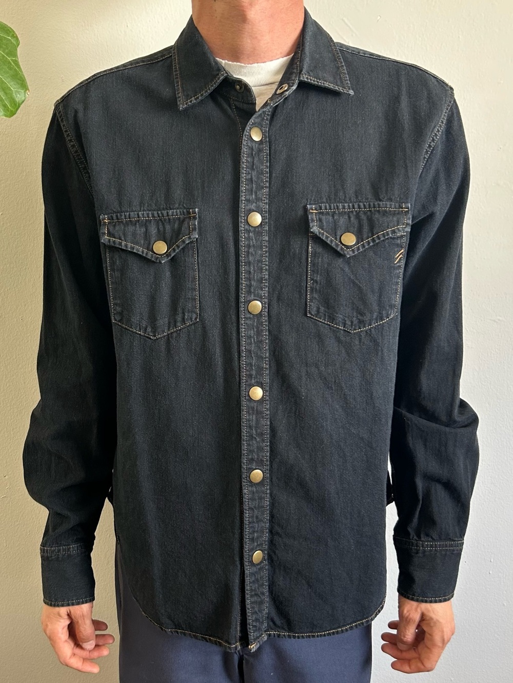 Billy Reid Shoals Denim Shirt - Picture 3 of 11